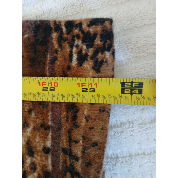 Cathy Daniels Womens Top  Sweater 100%Cashmere Large Animal Print Pullover - Picture 12 of 13